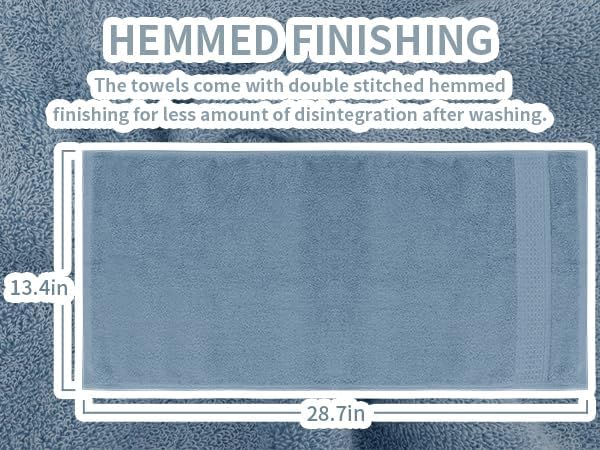 3 Pack Hand Towels, 100% Cotton Bathroom Towels 13x29 Inch | 100% cotton towels - Image 4
