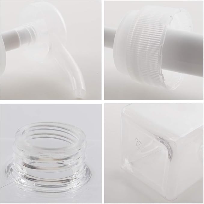 Plastic Pump Bottle Refillable Lotion Soap Dispenser 15oz Clear 2 Pack | Sturdy - Image 7