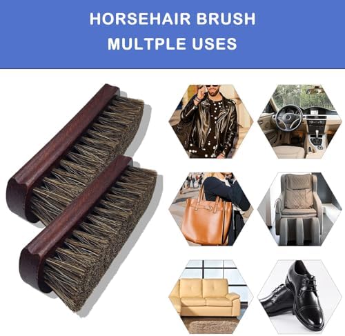 2-Pack Horsehair Shoe Brush - Image 6
