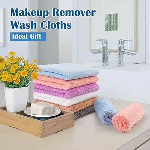 Orighty Makeup Remover Cloths, 24 Pack Microfiber Face Towels, 7 x 7 Inch - Image 5