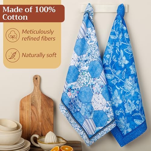 Maison d' Hermine Kitchen Towels Set of 6 Reusable 100% Cotton 27.50" x 20" - Image 4