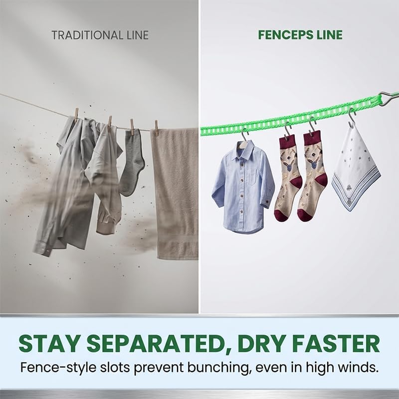 2026 Upgrade 3 PCS Windproof Clothesline - Image 4