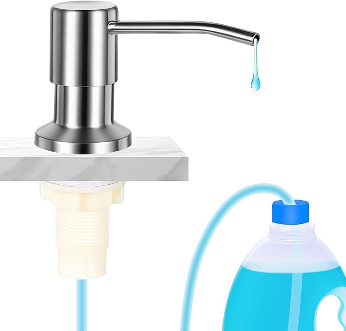 Soap Dispenser for Kitchen Sink, Upgrade Built in Sink Soap Dispenser Brushed by Unknown