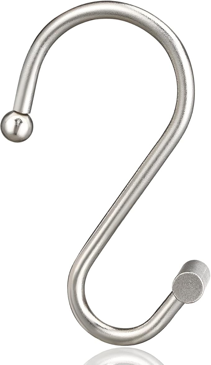 Nickel Shower Curtain Hooks, Rust Proof Shower Curtain Rings - Image 4