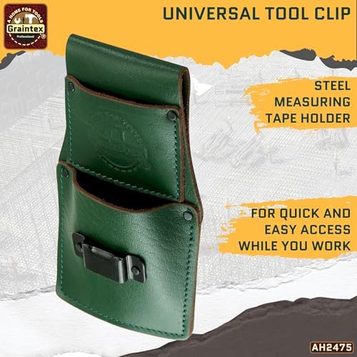 Graintex Ambassador Series Measuring Tape Holder Top Grain Leather, Measuring - Image 4