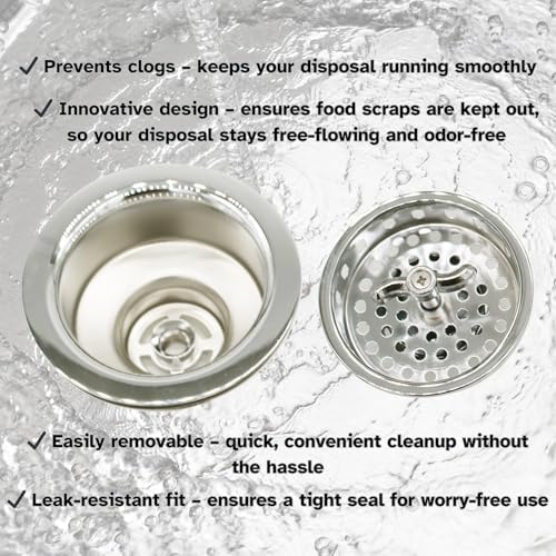 Westbrass A213-05 3-1/2" Wing Nut Twist Style Large Kitchen Sink Basket Strainer - Image 7