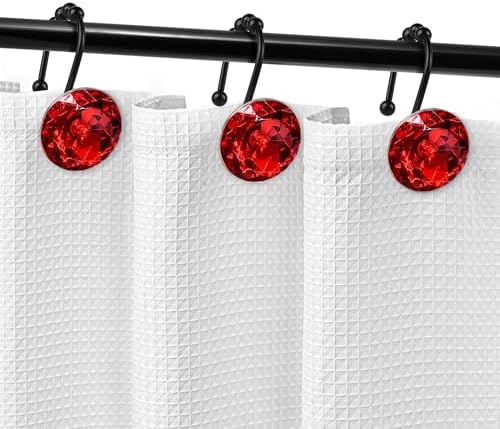 Sunlit Luxury Design Round Red Diamond Crystal Gem Bling - Image 5