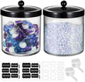 50Oz Laundry Pods Container Clear Container w/Stainless Steel Lid by Amolliar