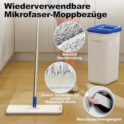 Mop and Bucket Set, Mops for Floor Cleaning - Image 4