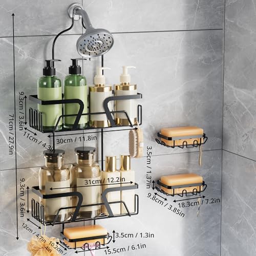 DAOYA Shower Organizer, No Drilling Over Shower Head Caddy - Image 6