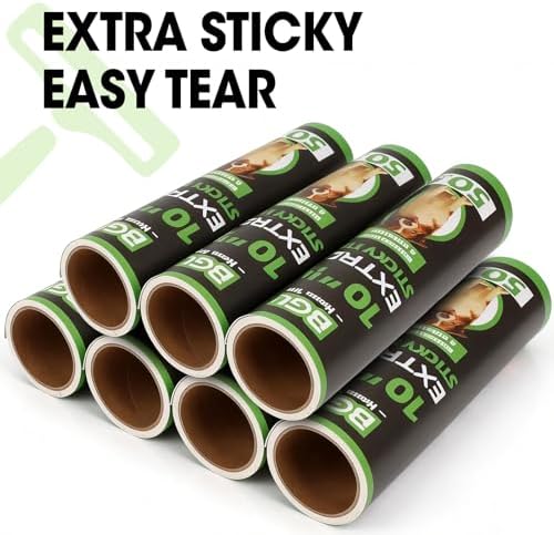 10 Inch Lint Roller Refills, 6 Rolls 300 Sheets Large Lint Rollers - Image 5