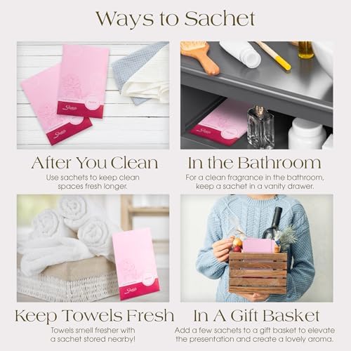 Peony Scented Sachets Pack of 3, Spring and Summer - Image 5