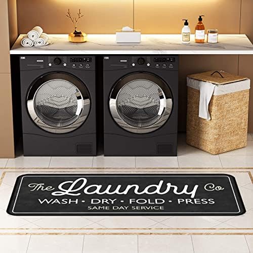 Laundry Room Long Rug Area Rug Non-Slip Floor Mat Waterproof Farmhouse Carpet - Image 3