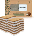 Natural Kitchen Sponge –12-Pack Biodegradable Sponges by MMGPrime