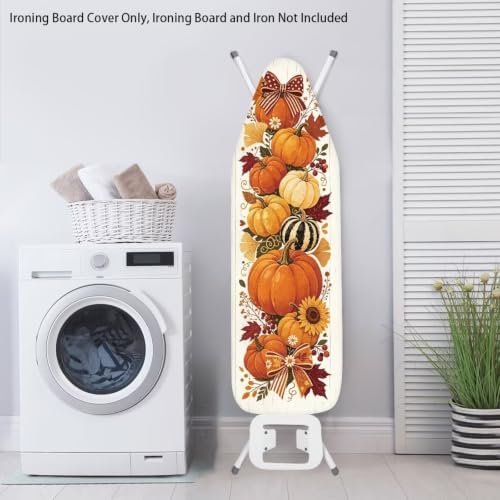 Flashideas Orange Thanksgiving Pumpkin Ironing Board Cover and Pad Standard - Image 3