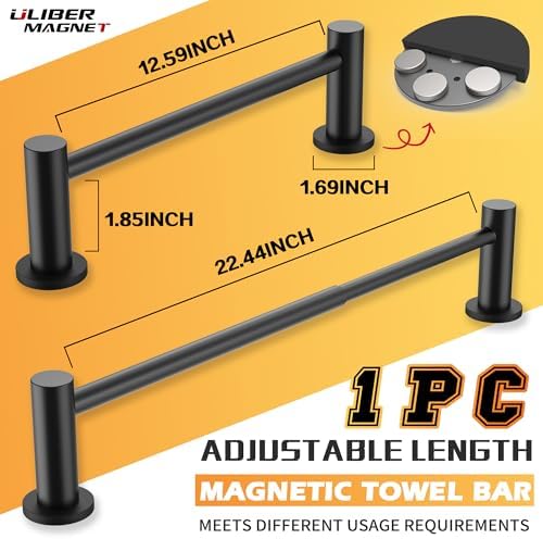 ULIBERMAGNET Magnetic Towel Holder, 1 Set Magnetic Towel Bar Holder - Image 2
