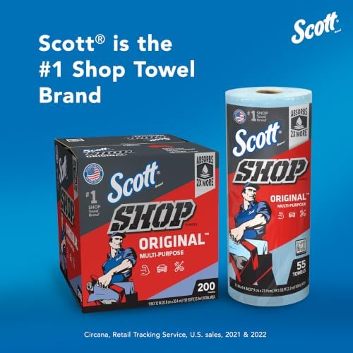 Scott Shop Towels Original Big Rolls, 60 Towels/Roll, 24 Big Rolls/Case - Image 5
