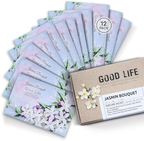 Good Life Jasmin Bouquet Scented Sachets | Designed in New Zealand | 12 Sachets by Unknown