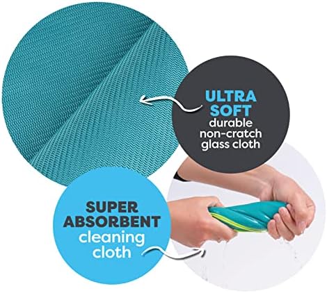 SCRUBIT Microfiber Cloths for Glass – Lint Free Window Cleaning Cloth for - Image 7