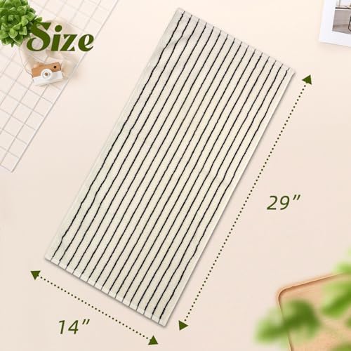 Black and White Striped Hand Towels - Image 5