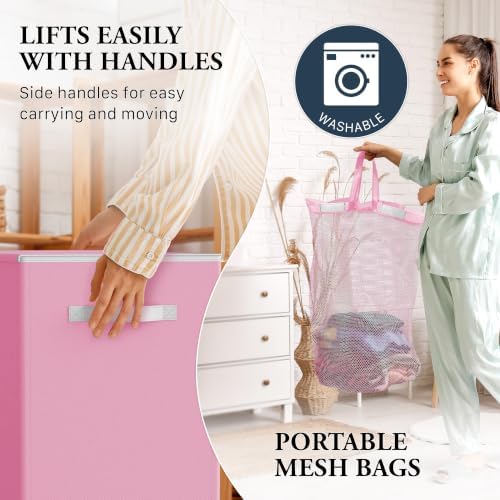 Simple Houseware Double Laundry Hamper - Image 4