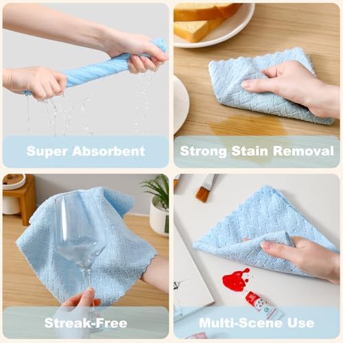 80 Pack Microfiber Cleaning Cloth Roll Reusable Paper Towels 12"x12" Tear Away - Image 4