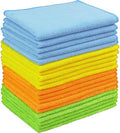 Simple Houseware 12" x 16" Microfiber Cleaning Cloth 20 Pack, 4 Colors by SimpleHouseware
