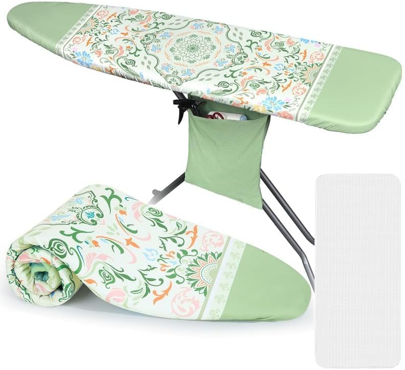 FIOBEE Ironing Board Cover and Pad Extra Thick Iron Board Pad by FIOBEE