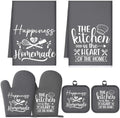Sratte 6 Pcs Kitchen Decor Accessories Set, Dark Gray by Sratte
