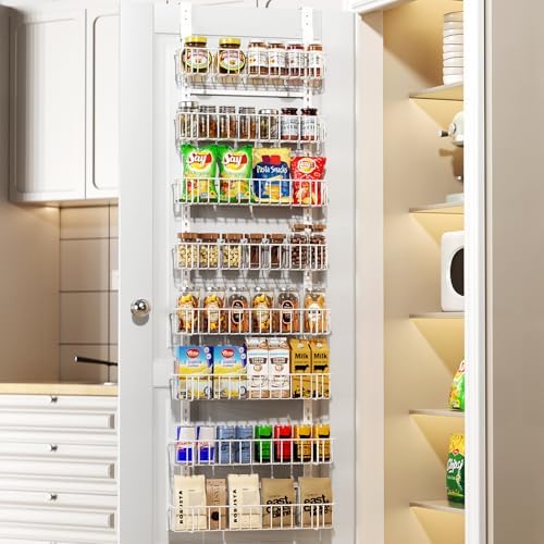Delamu Adjustable Cabinet Door Organizer, 8-Tier Hanging Spice Rack Organizer by DELAMU