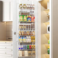Delamu Adjustable Cabinet Door Organizer, 8-Tier Hanging Spice Rack Organizer by DELAMU