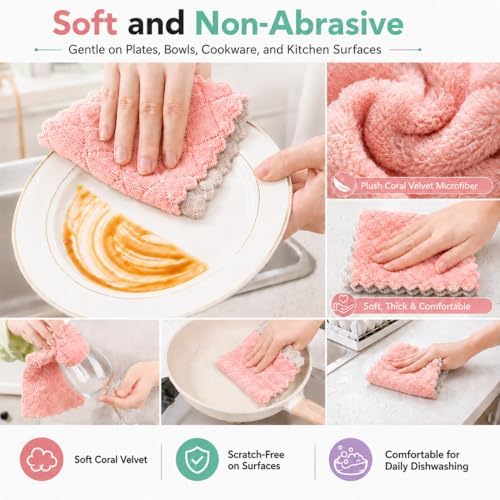kimteny 12 Pack Dish Cloths for Washing Dishes - Image 6