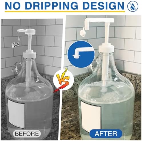 8Pcs 38-400 Leak Proof Gallon Jug Syrup Pump Dispenser - Image 6