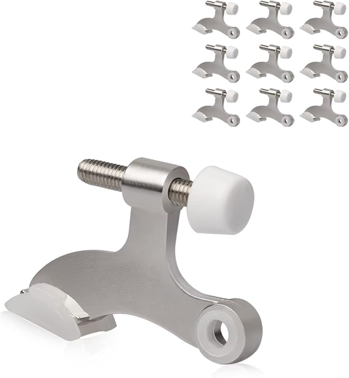 10 Pack Hinge Pin Door Stopper Brushed Satin Nickel by KOVOSCH