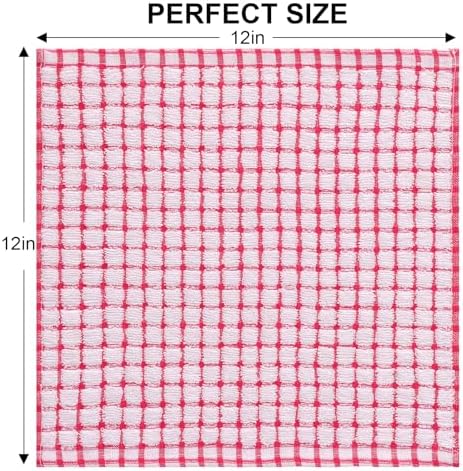 Kitinjoy Cotton 8 Pack Terry Kitchen Dish Cloths - Image 6