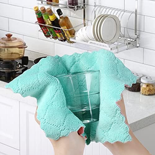 GADIEDIE 20 Pack Kitchen Dish Cloths Dish Towels, Super Absorbent Coral Fleece - Image 5