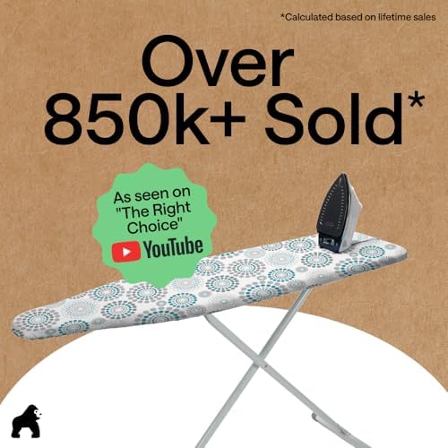 GORILLA GRIP Padded Ironing Board Cover, 15x54 Spiral - Image 6