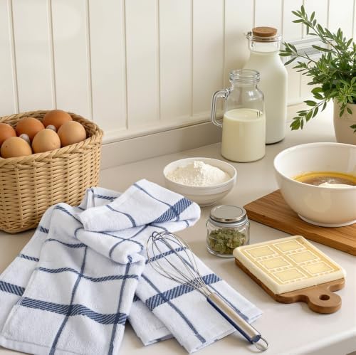 Homaxy Terry Stripe Kitchen Towels 18"x28", 6 Pack - Image 7