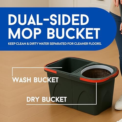 Easy Spin Microfiber Spin Mop and Bucket Set - Image 3