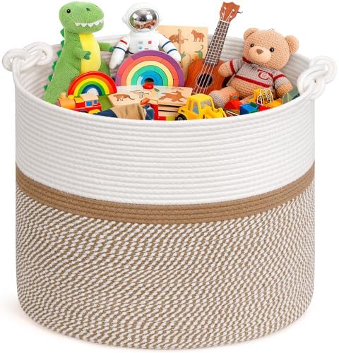 Goodpick 17"x16" Toy Storage for Kids, Home Décor Living Room, Woven Laundry by Goodpick