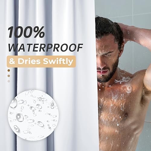 AmazerBath 48x72 Shower Curtain Stall, Small Shower Curtain - Image 4