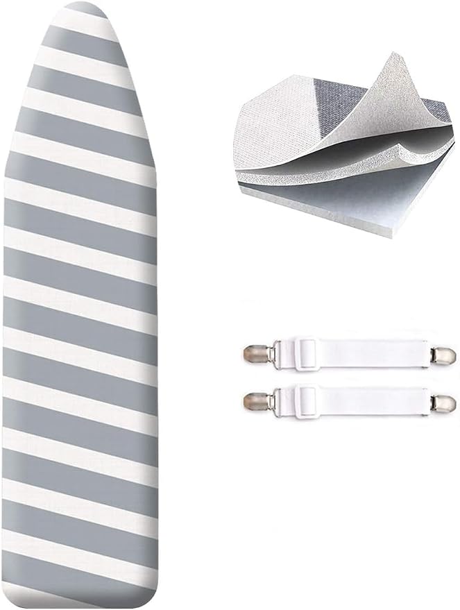 SheeChung Ironing Board Cover and Pad 43"x13", Scorch and Stain Resistant by SheeChung