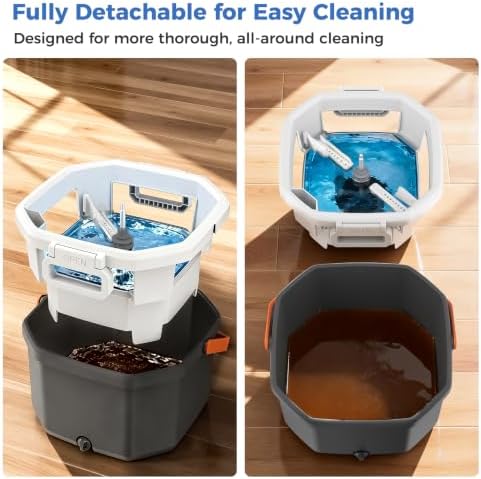 Spin Mop and Bucket Set with Wringer, Floor Mop System - Image 3