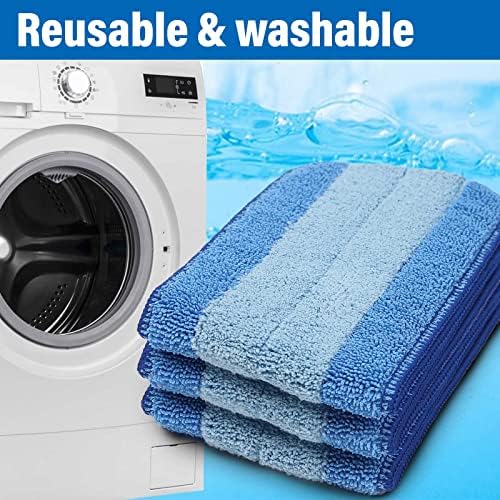 16.5" Microfiber Mop Pads Refills, 3 Pack Reusable Replacement Heads - Image 5