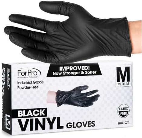 ForPro Disposable Vinyl Gloves, Industrial Grade, Powder & Latex Free, - Image 2