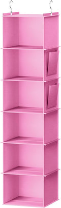 YOUDENOVA Hanging Closet Organizer and Storage, Light Pink | Breathable Fabric by YOUDENOVA