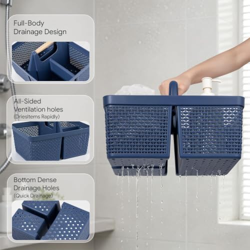 UUJOLY Portable Plastic Shower Caddy Basket - Image 3