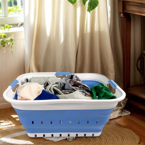 SAMMART 42L Collapsible Plastic Laundry Basket - Image 3