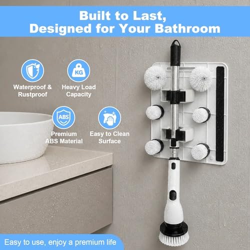layyah Spin Scrubber Wall Mount Organizer Rack - Image 6