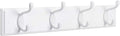 SONGMICS Wall-Mounted Coat Rack, Hook Rack, 4 Dual Metal Hooks, in the Entryway by Unknown
